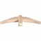 Ekena Millwork Bellingham Smooth Timber Gable Bracket, Douglas Fir, 36"W x 9"H x 3 1/2"D x 3 1/2"F, 6/12 Pitch GBW036X09X0404BEL00SDF - alternate 3